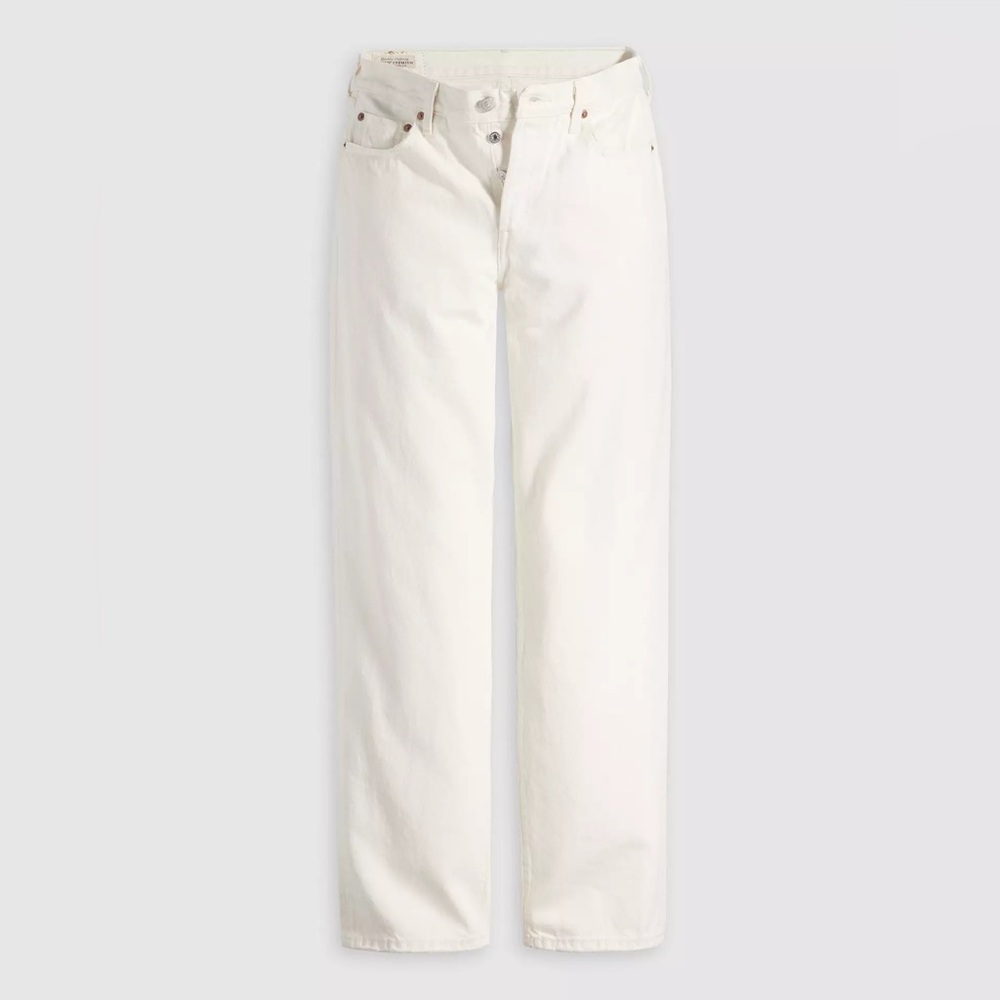Levi's Women's Straight Leg White Jeans - Picture 6 of 10